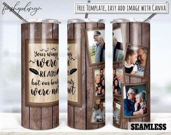 Memorial Wings waren klaar fotolijst 20oz skinny taps toelopende en rechte tuimelaar sublimatie, waterglijbaan digitaal ontwerp volledige tuimelaar wrap png