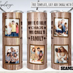 Familie definitie offerte sublimatie, houtnerf foto fotolijst Tumbler, 20 Oz Tumbler, mager Tumbler, digitale download, Wrap Png Design