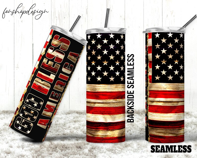 God bless america graphic design