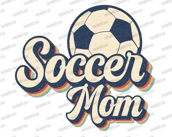 Retro Soccer Mom Design, PNG Download