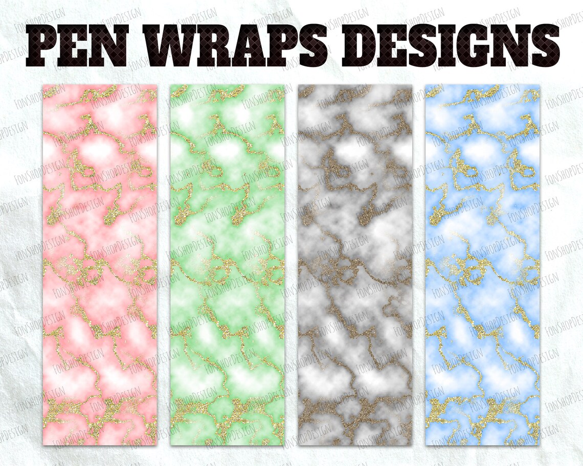 marble pattern seamless pen wrap file set waterslide or etsy