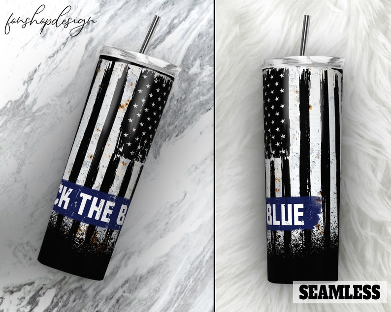 Back the blue thin line police officer personalized gift