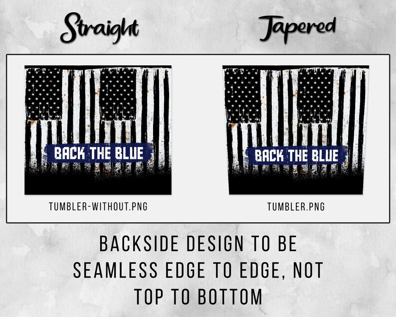 Back the blue thin line police officer usa flag png