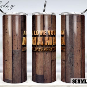 Mama Tumbler, 20 Oz Tumbler, Legno rustico, Tumbler magro, Regalo di compleanno, Regali Mamma, Grafica Sublimazione, Download digitale, Avvolgere Disegni Png