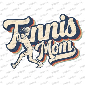 Retro Tennis Mom Sublimation Png, Thanksgiving Mama Png, Tennis Mom Shirt, Mom Sublimation, Sublimation Designs, Png, Design Download