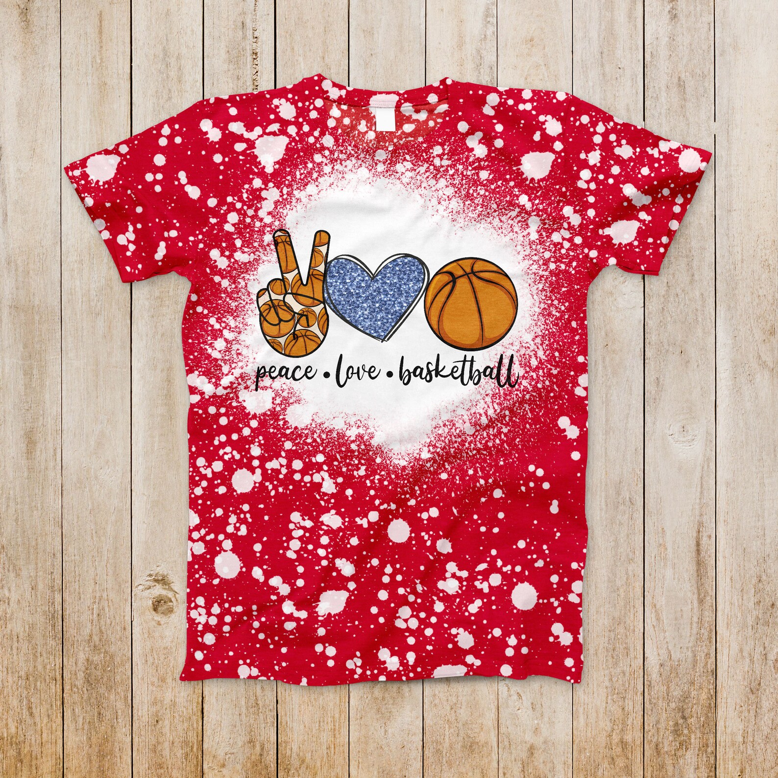 Peace Love Basketball Sublimation Download Instant Etsy