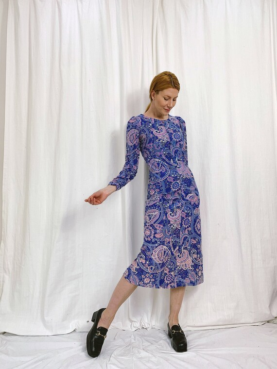 Vintage 1960's Psychedelic Midi Dress