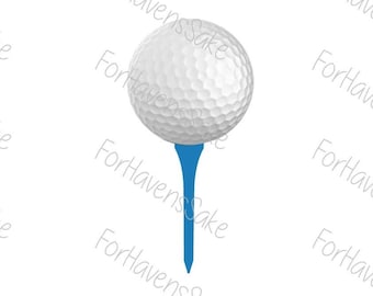 Digital | Golf ball on Tee SVG PNG JPG Digital | Golf sayings | Golf fun | Read description | No refunds