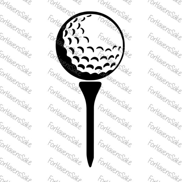 Digital | Golf ball on Tee SVG PNG JPG Digital | Golf sayings | Golf fun | Read description | No refunds