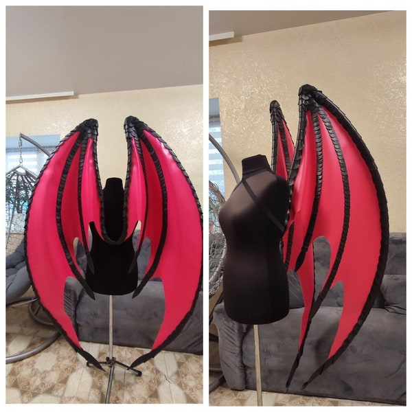 Bat Wings, Cosplay Wings Costume, Vampire wings, dragon wings, Demon Wings, Black Wings, Wings Cosplay, Halloween Costume, red Angel Wings