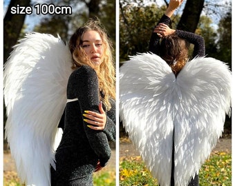 fluffy white angel wings/angel cosplay costume/angel costume for party,photo shoot,birthday,christmas and other lovely occasions