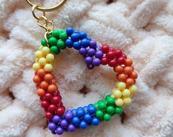 lgbt pride heart keychain,heart keychain,rainbow heart,lgbt pride gift,lgbt pride souvenir,rainbow heart,lgbt pride