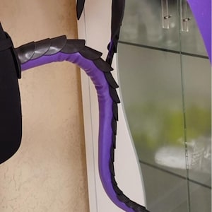 Draksvans, Succubusvans, Fladdermussvanskostym, Cosplay-kostym med svans, Vampyrkostym, Demonsvans, Svart svans, Halloweenkostym, Svart ängelsvans