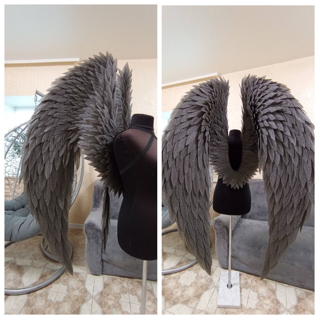 Large Dark Angel Wings for Adults, Fairy Wings, Cosplay Angel Costume ...