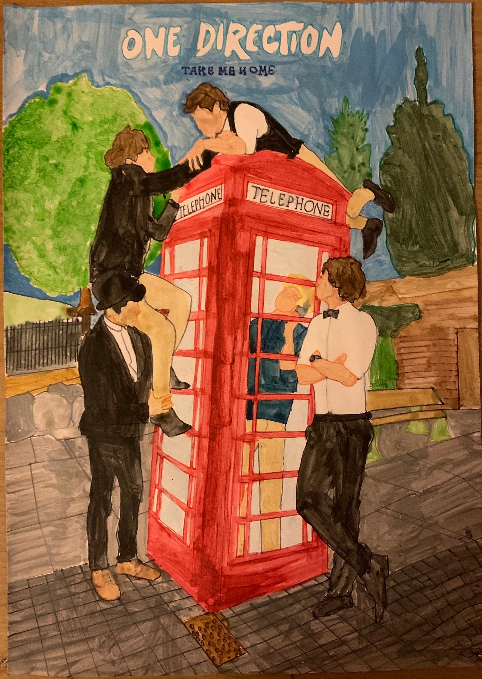 One Direction Take Me Home album cover Etsy