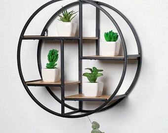 Round Wall Shelf Etsy