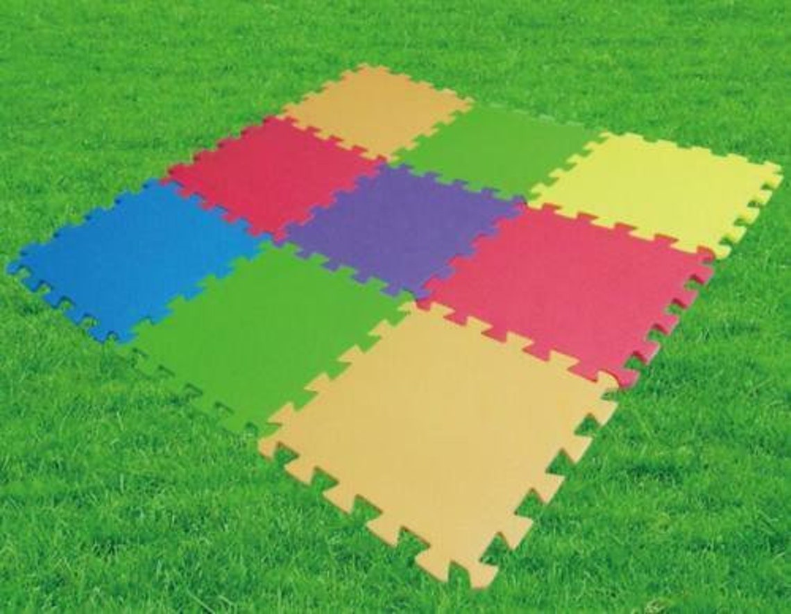 18 Pack Eva Foam Soft Play Mats Interlocking Kids Activity Set Etsy