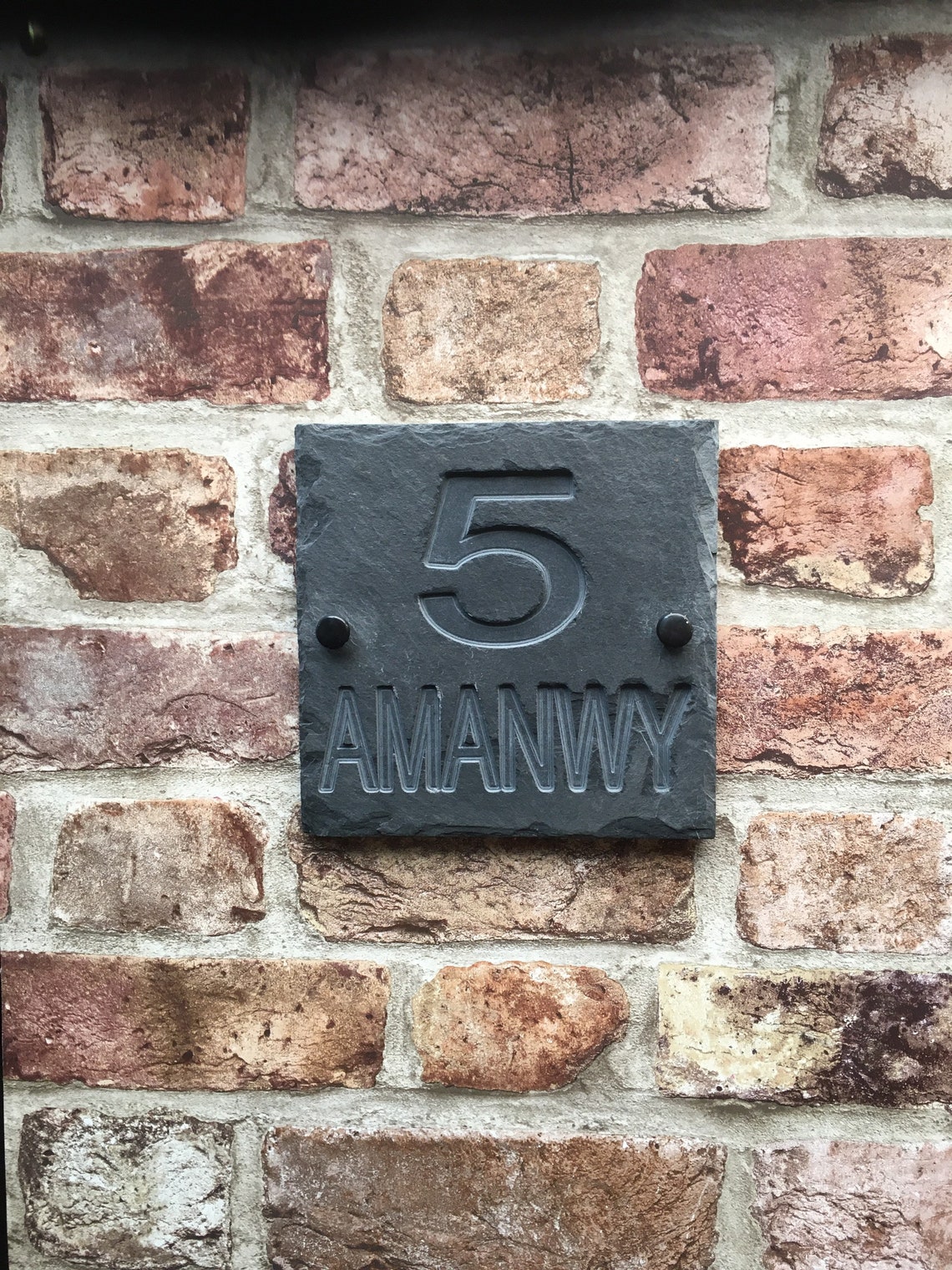 Slate House Sign Personalised House Sign Welsh Slate Etsy