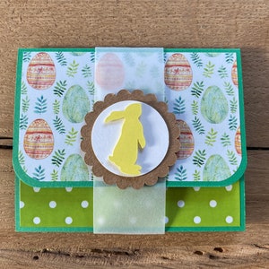 Gutscheinkarte Osterkarte Ostern Geld verpacken Geschenkkarte Verpackung Geld Osterhase Ostereier Gutscheinverpackung Geldgeschenk