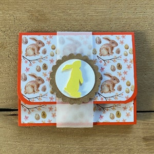 Gutscheinkarte Osterkarte Ostern Geld verpacken Geschenkkarte Verpackung Geld Osterhase Ostereier Gutscheinverpackung Geldgeschenk