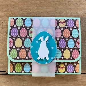 Gutscheinkarte Osterkarte Ostern Geld verpacken Geschenkkarte Verpackung Geld Osterhase Ostereier Gutscheinverpackung Geldgeschenk