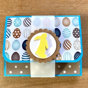 Gutscheinkarte Osterkarte Ostern Geld verpacken Geschenkkarte Verpackung Geld Osterhase Ostereier Gutscheinverpackung Geldgeschenk