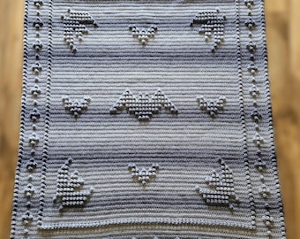 Driving Me Batty Crochet Blanket Pattern--PDF only