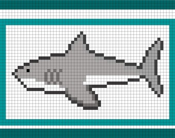 C2C Crochet Shark Chart CHART ONLY