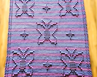 Butterfly Dreams Crochet Baby Blanket Pattern--PDF Download