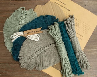 Macrame Feather Kit | DIY Choose Custom 3 Colours