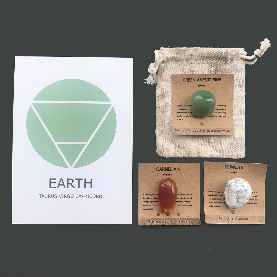 Capricorn Zodiac Crystal Set | Star Sign Gemstone Kit | Letterbox Gift ...