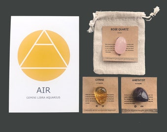 Libra Zodiac Crystal Set | Horoscope Gemstone Kit