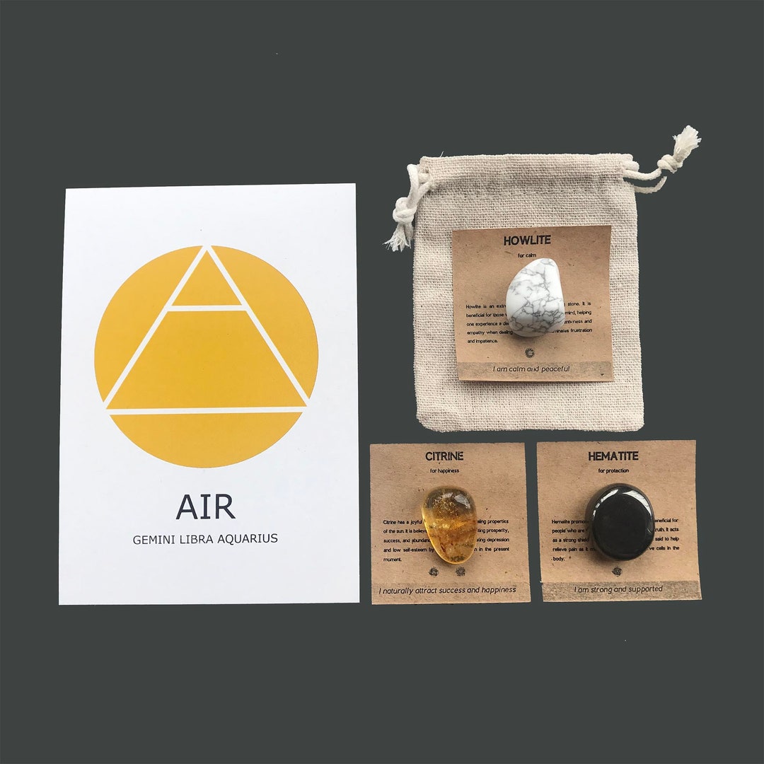 Gemini Zodiac Crystal Set | Horoscope Gemstone Kit - Etsy