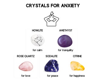 Anxiety Crystal Set | Handpicked Healing Crystals for Calming & Stress Relief