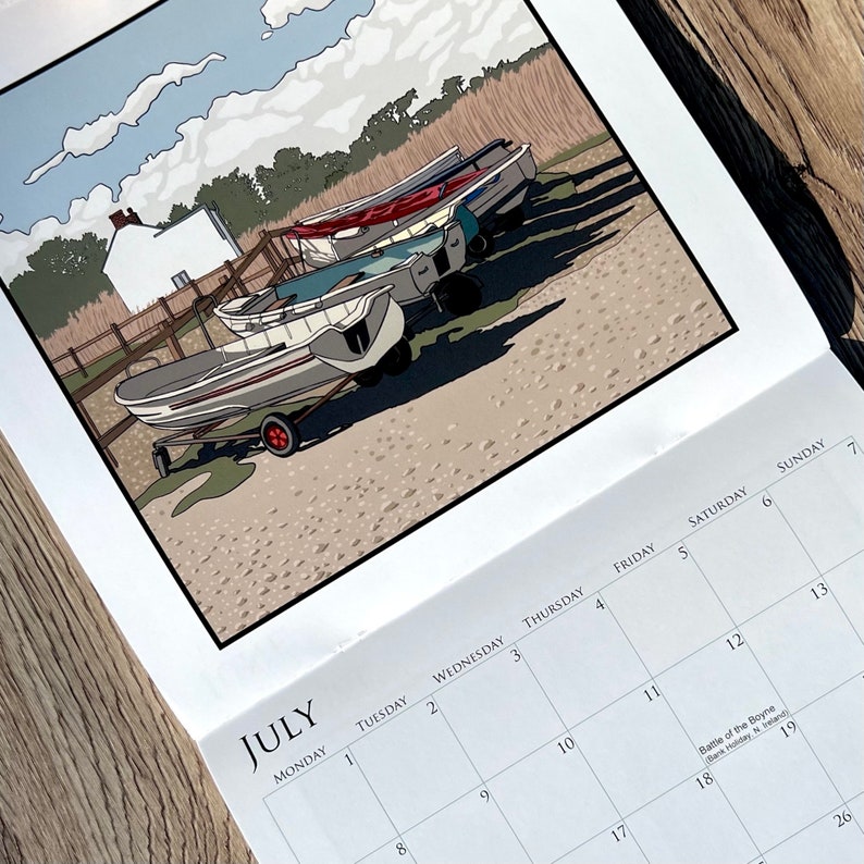 Norfolk 2024 Calendar Wall Mounthly Art Prints of Norwich Etsy