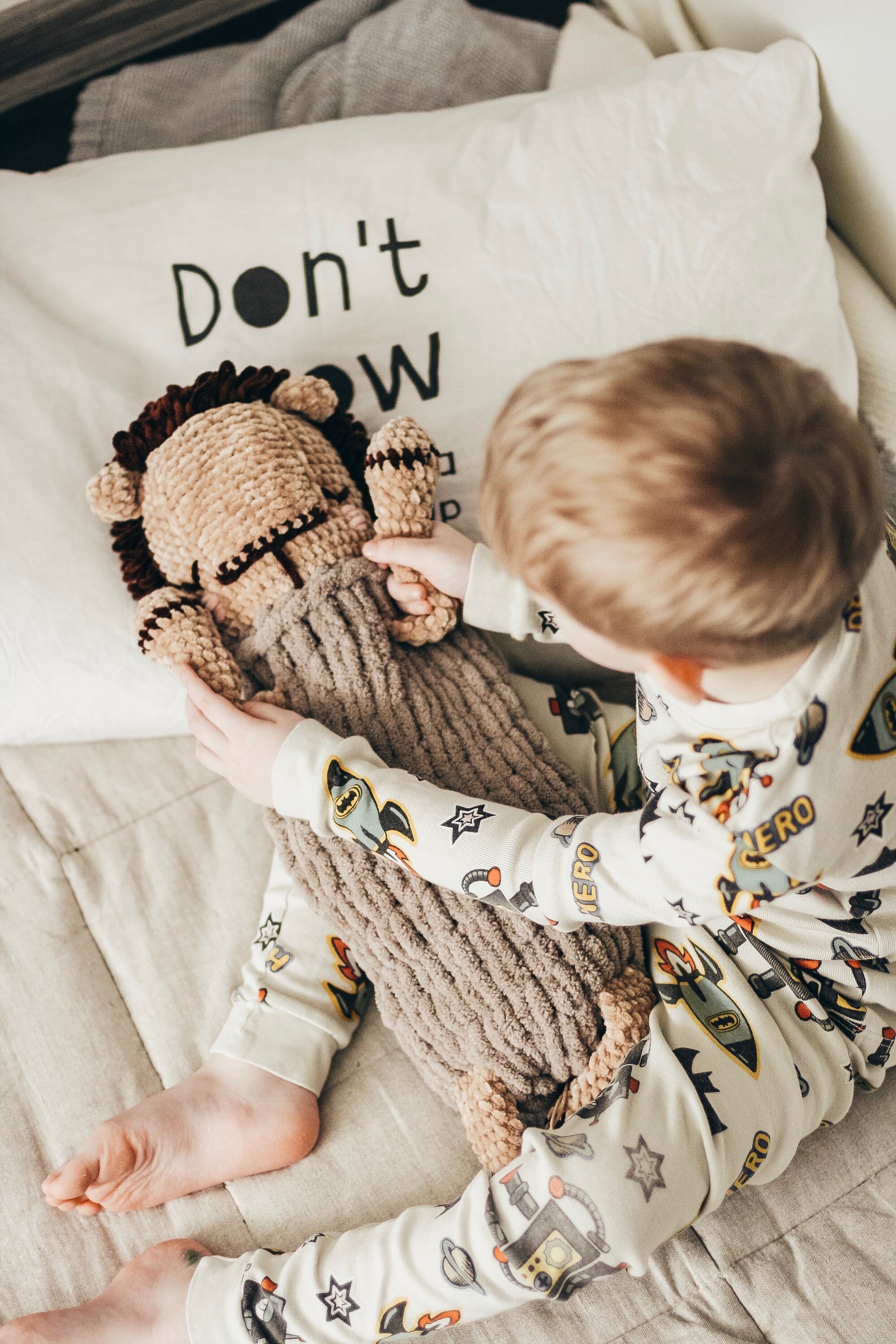 Stuffed animal pajama bag Baby toys Plush lion baby stuff Etsy