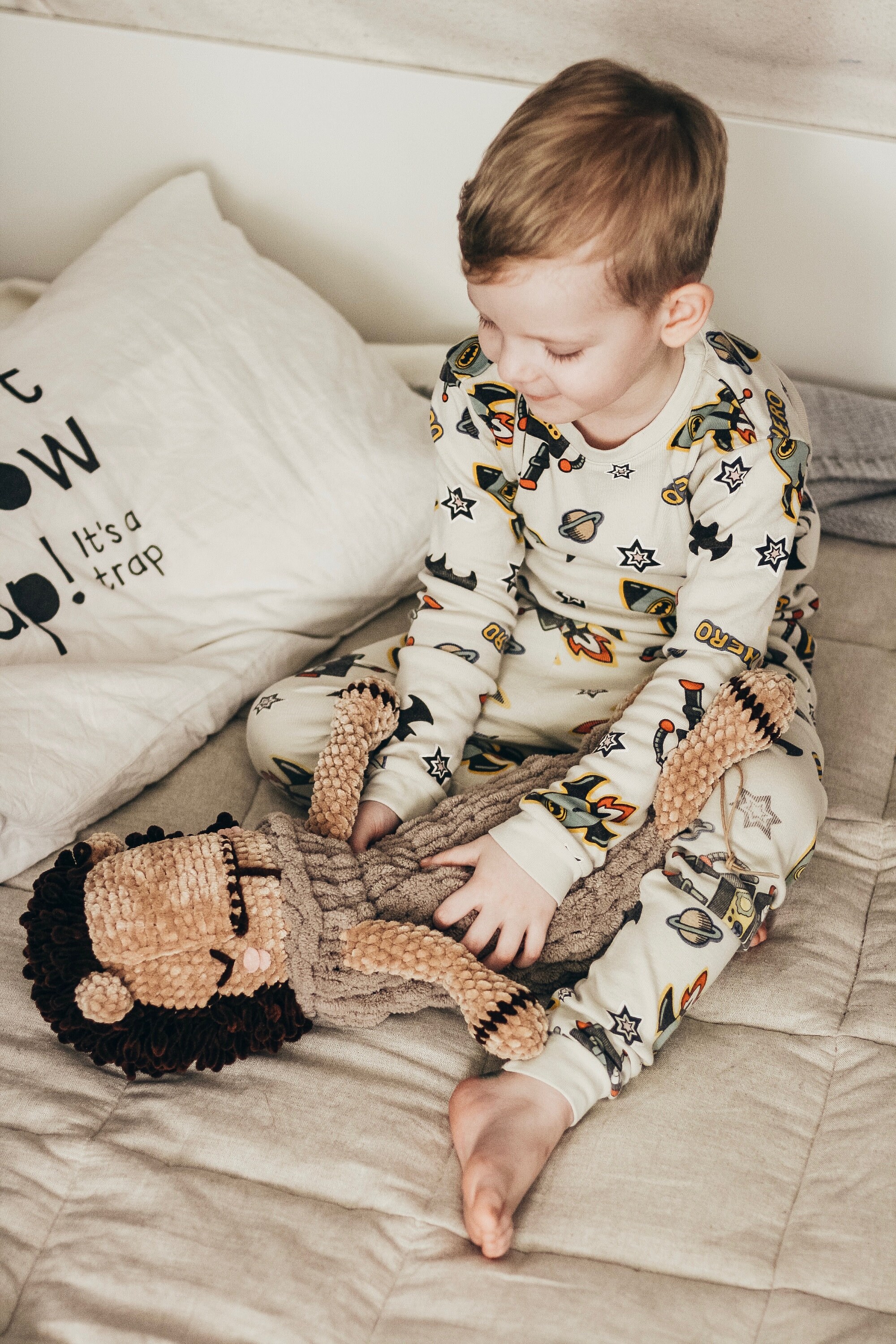 Stuffed animal pajama bag Baby toys Plush lion baby stuff Etsy