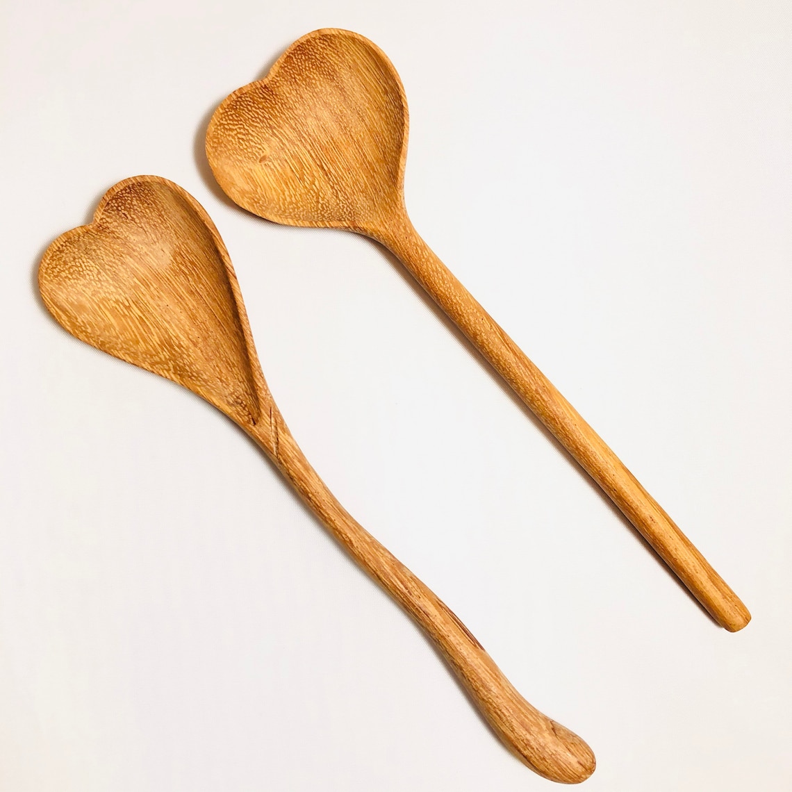 Natural Wooden Heart spoons Handcrafted Rosewood Spoons Eco Etsy