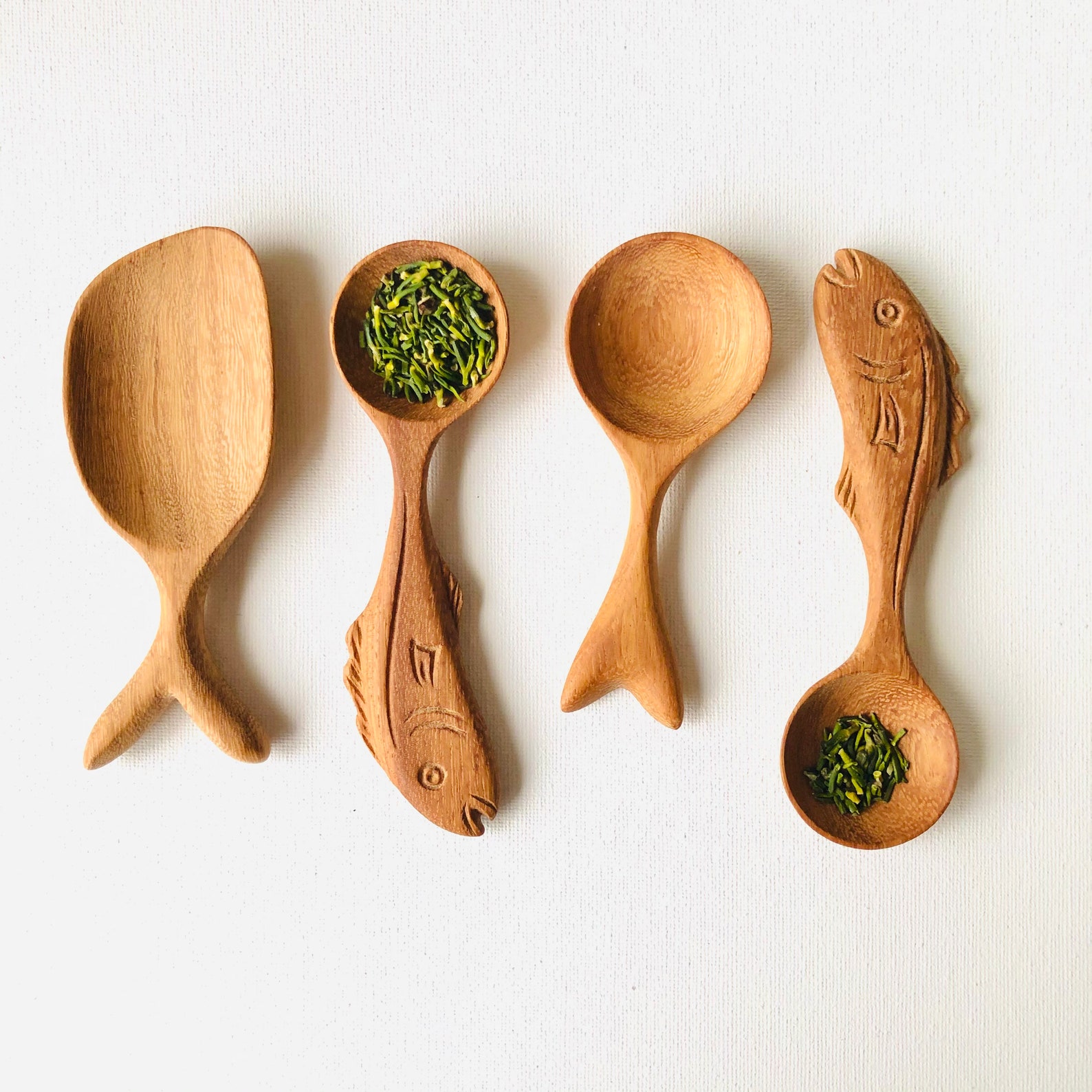 Assorted Mini Wooden Spoons Natural Sugar Seasoning Salt Etsy UK