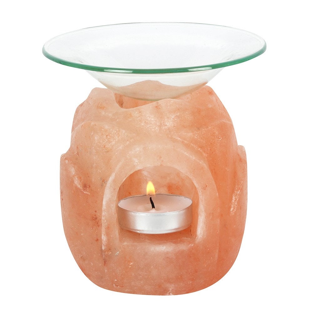 Lotus Flower Himalayan Salt Burner | Lotus Flower shaped Oil Burner / Wax Melt/ Wax Burner