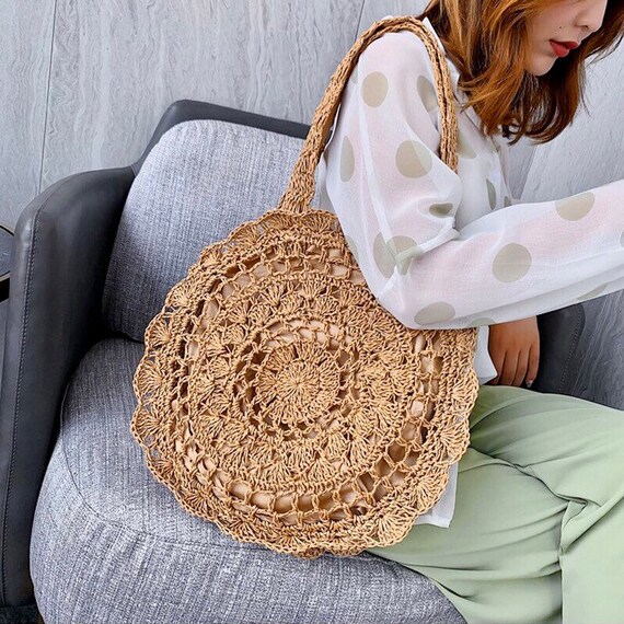 Straw bag etsy sale