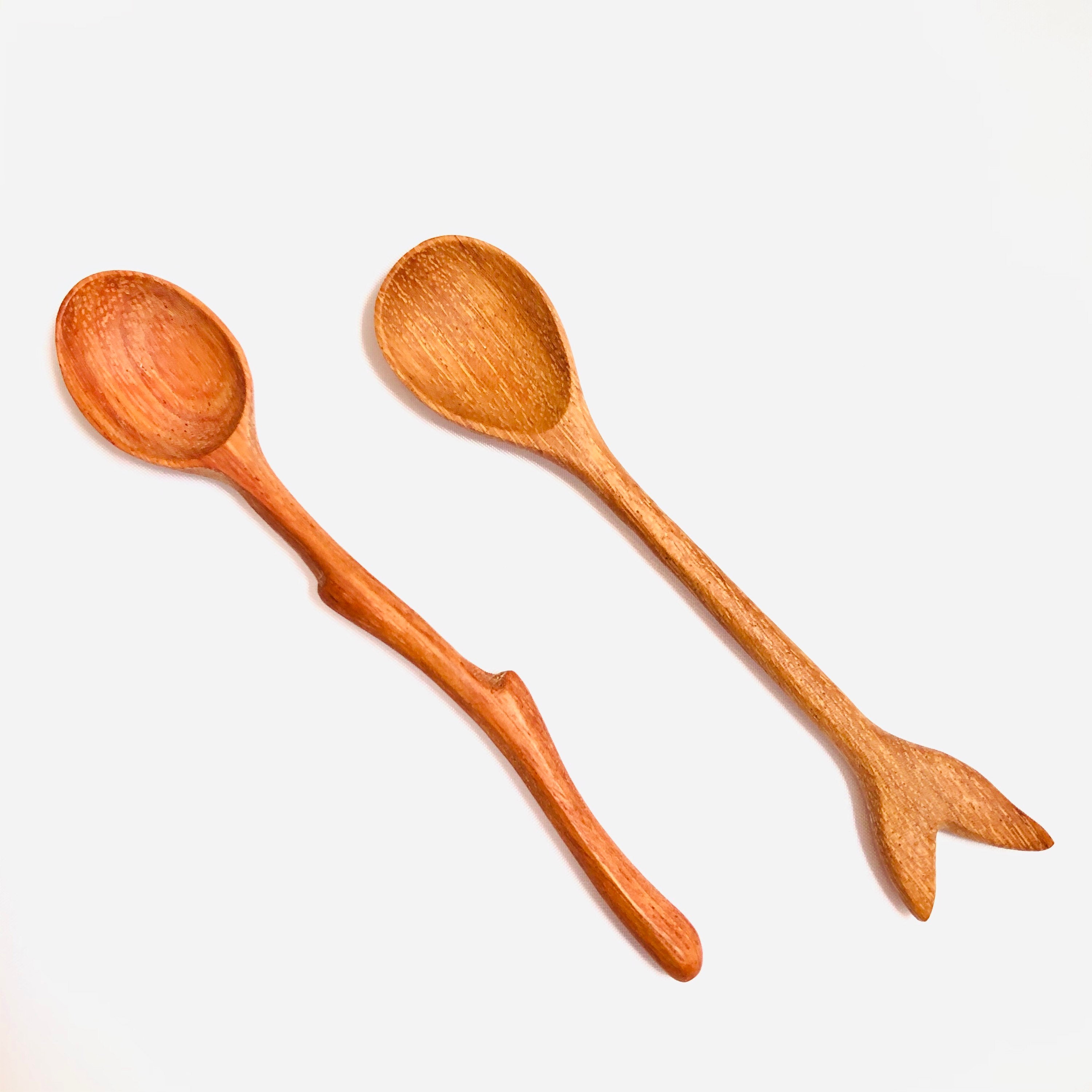 Eco Wooden Small Spoons, Handcrafted Tea Coffee Spoons, Doussie Wood Spoons, Eco Gifts, Handcarved Spoons, Kitchen Decor, Home Decor