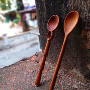 Assorted Handmade Wooden Spoons Natural Beautiful Wooden Spoons Eco friendly Kitchen Utensils Handmade Home Gift image 4