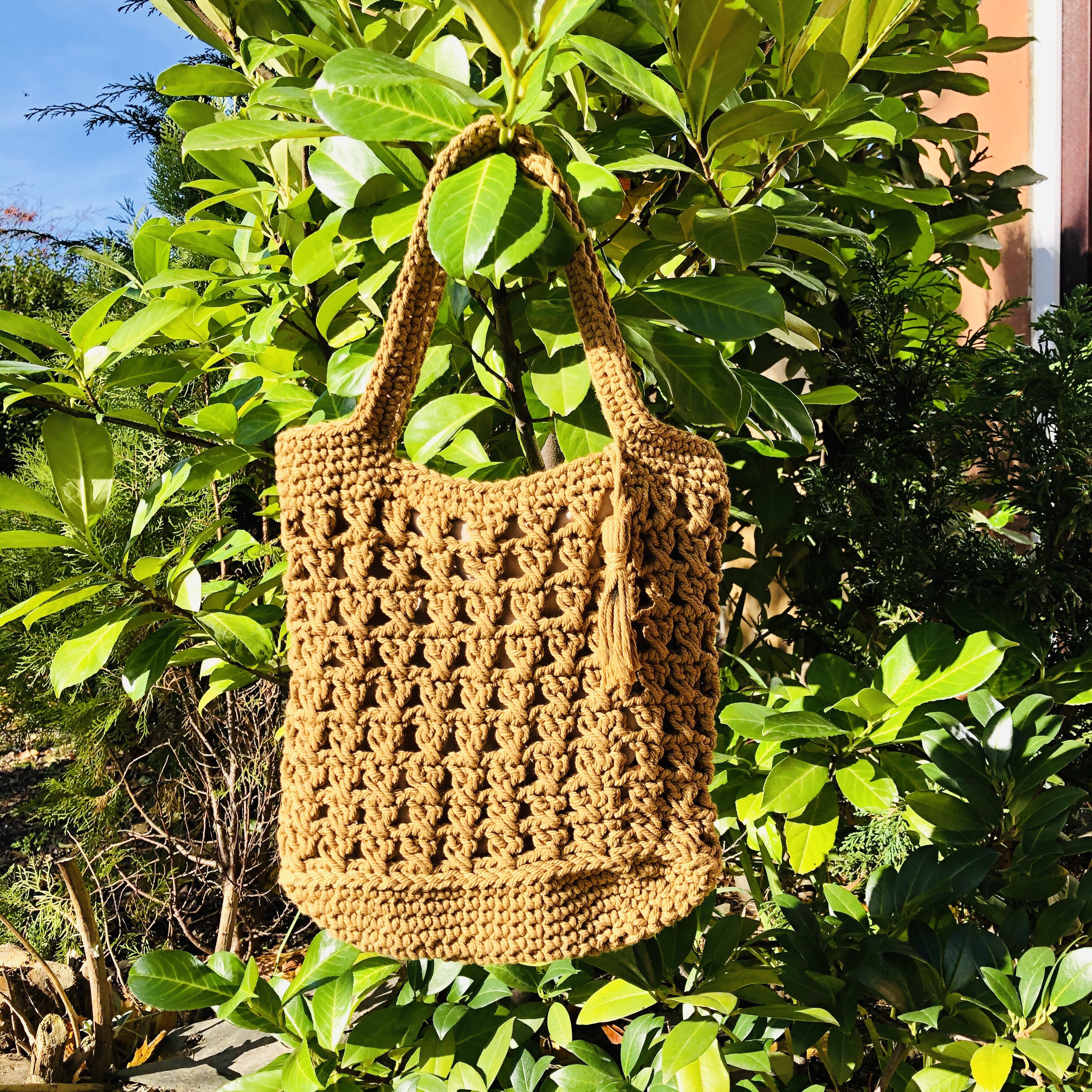 Handwoven Crochet HandBag |Handmade Bag| Shoulder Bag|Crossbody Bag
