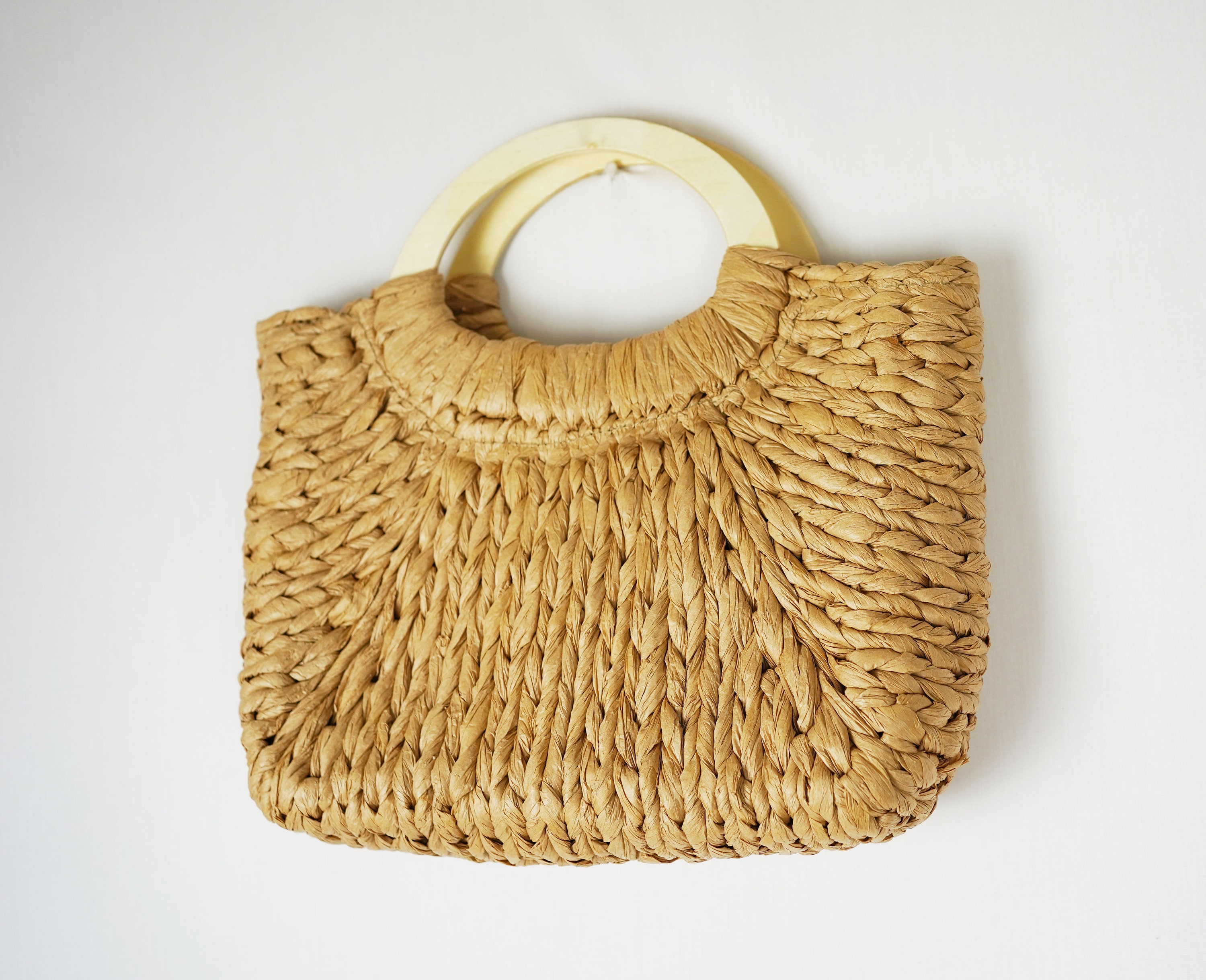 Summer Beach Straw Handbag | Beach Holiday straw Bag| Summer Holiday Bag | Boho Vacation Bag