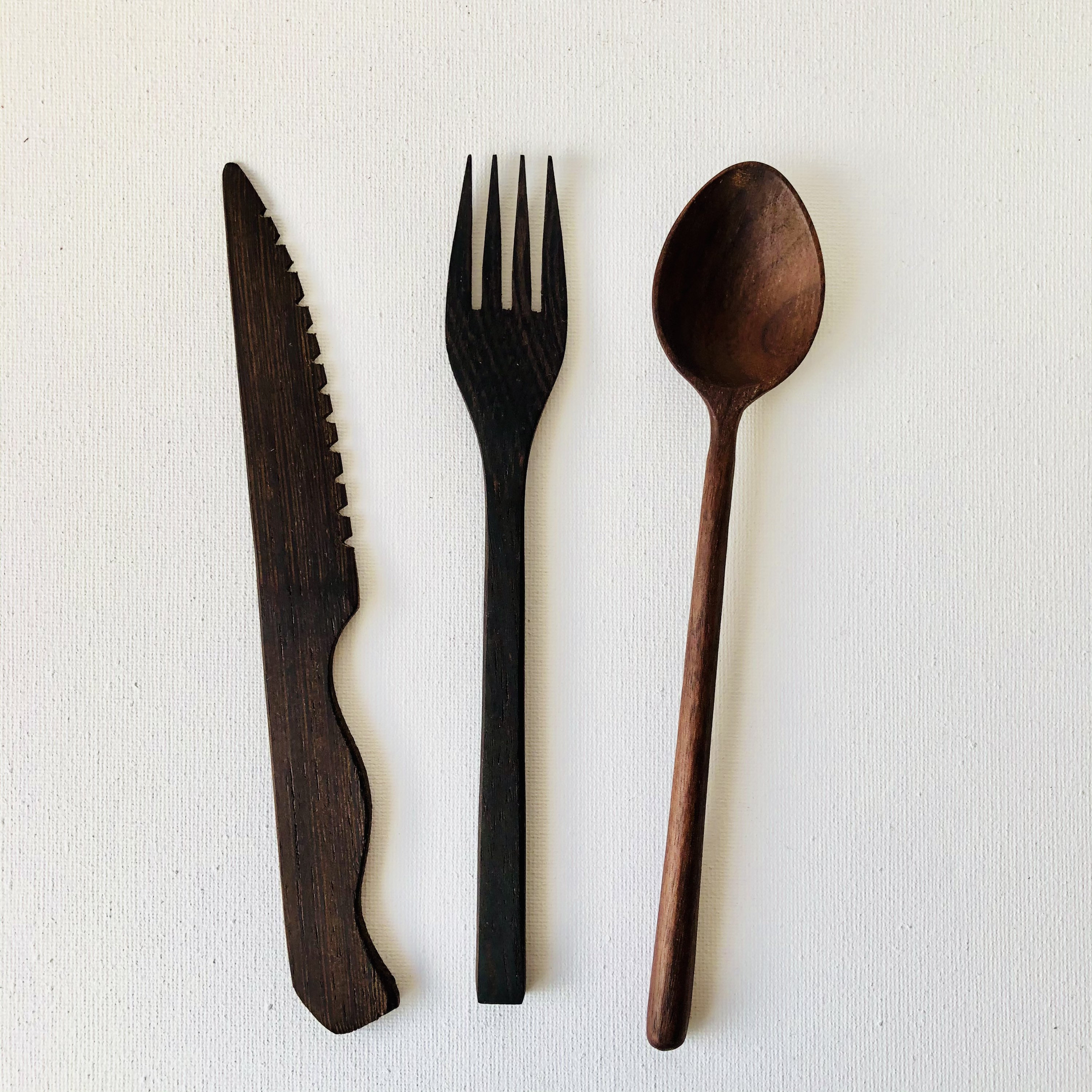 Wooden Two-in-One Spoon - Black Walnut – Permanent Collection