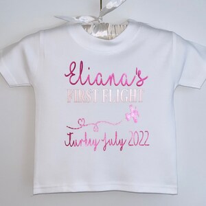 Personalised First Flight Kids T-Shirt image 7