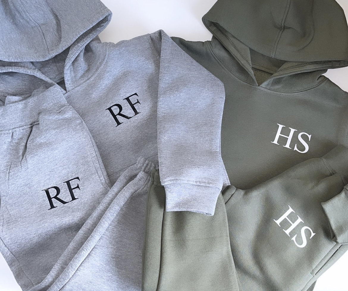 monogram fleece tracksuit