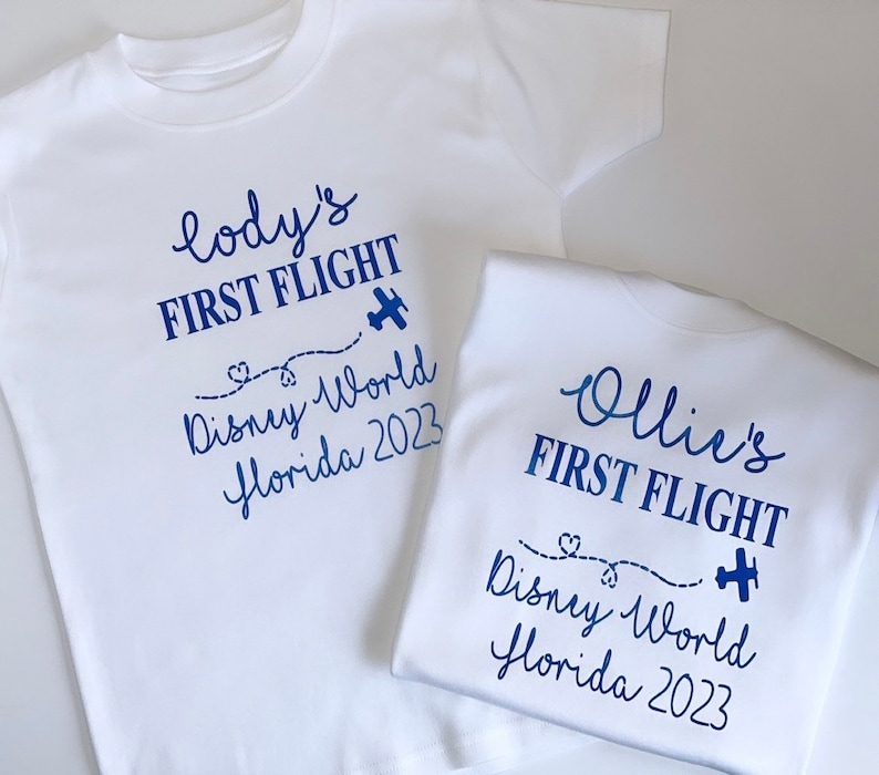 Personalised First Flight Kids T-Shirt image 9