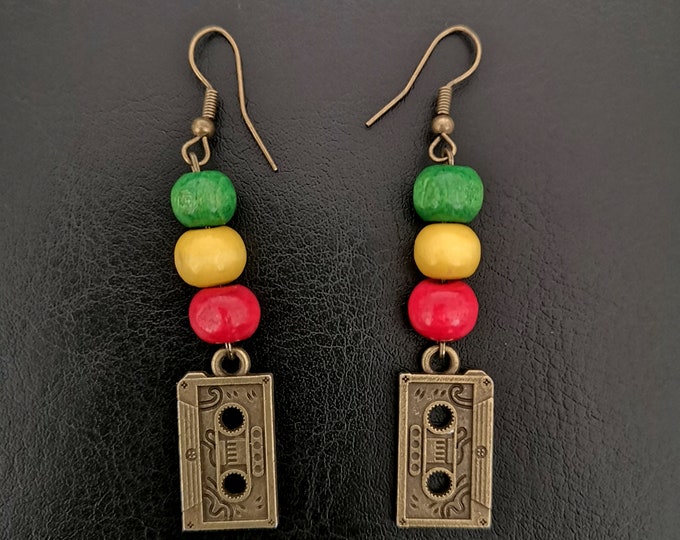 reggae mixtape earrings